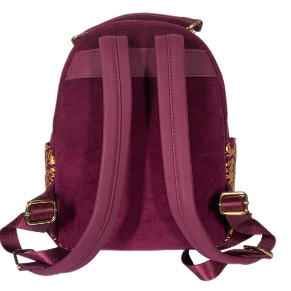 Loungefly Game of Thrones Joffrey Cosplay Mini Backpack Burgundy Gold NWT - Picture 8 of 17